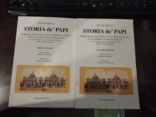 Storia dè papi. Volume 1 e 2 - copertina