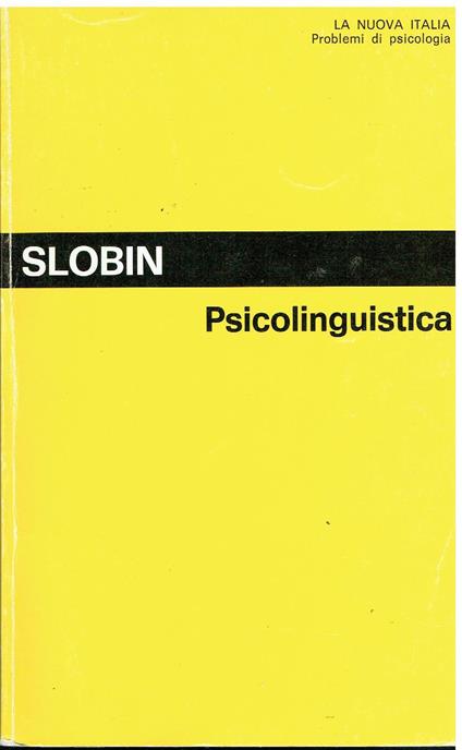 Psicolinguistica - Dan I. Slobin - copertina