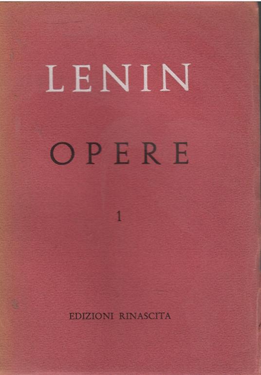 Opere 1 - Lenin - copertina