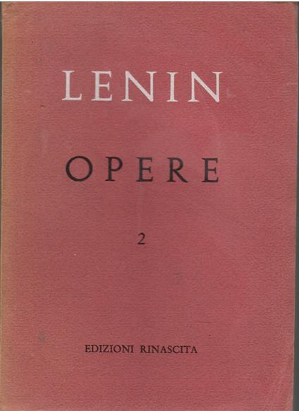 Opere 2 - Lenin - copertina