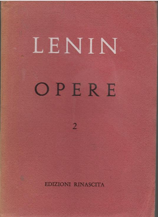 Opere 2 - Lenin - copertina