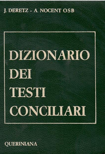 Dizionario dei testi conciliari - copertina