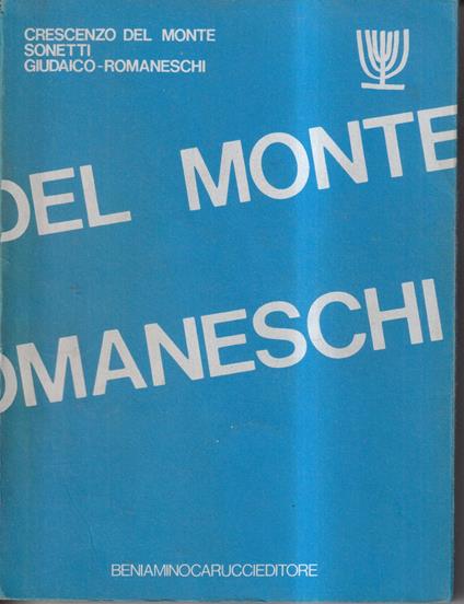 Sonetti giudaico-romaneschi - copertina