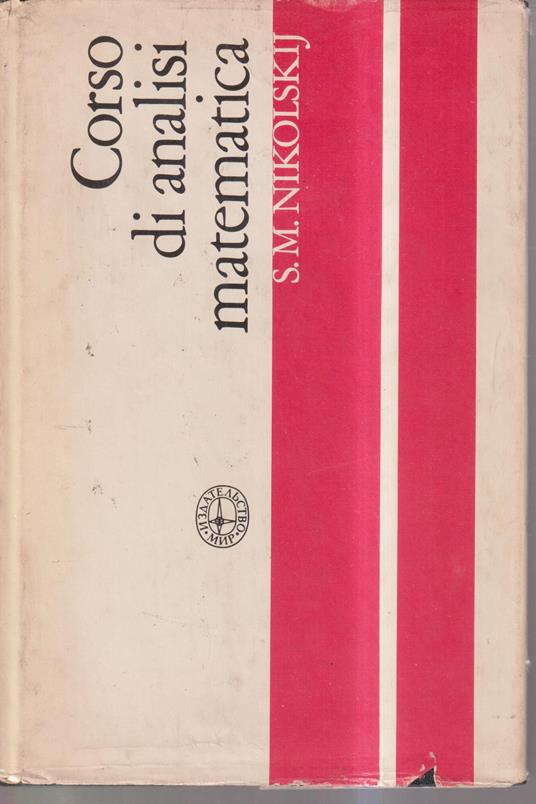 Corso di analisi matematica vol. 1 - copertina