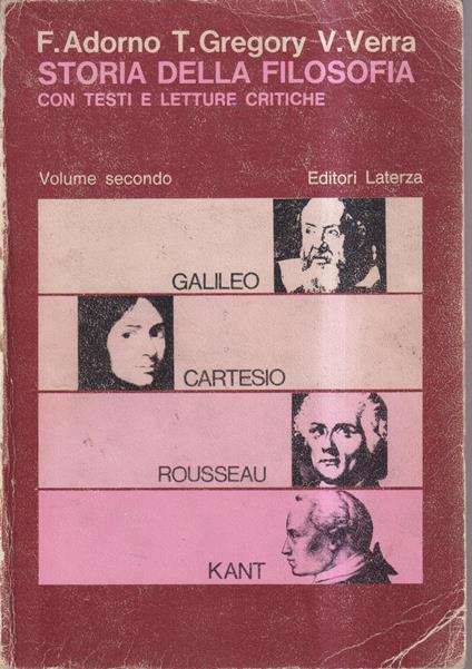 Storia della filosofia con testi e letture critiche vol. 2 - copertina