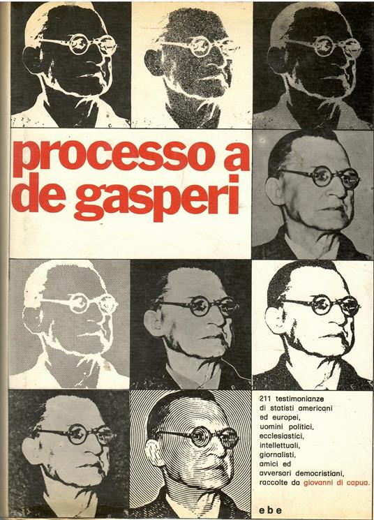 Processo a De Gasperi - Giovanni Di Capua - copertina