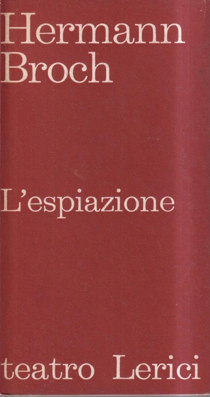 L' espiazione - Hermann Broch - copertina