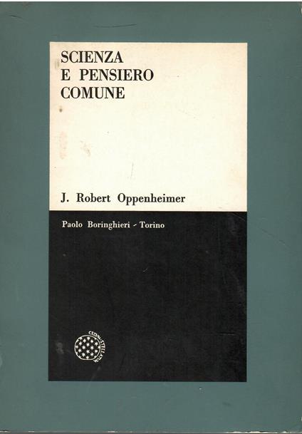 Scienza e pensiero comune - copertina