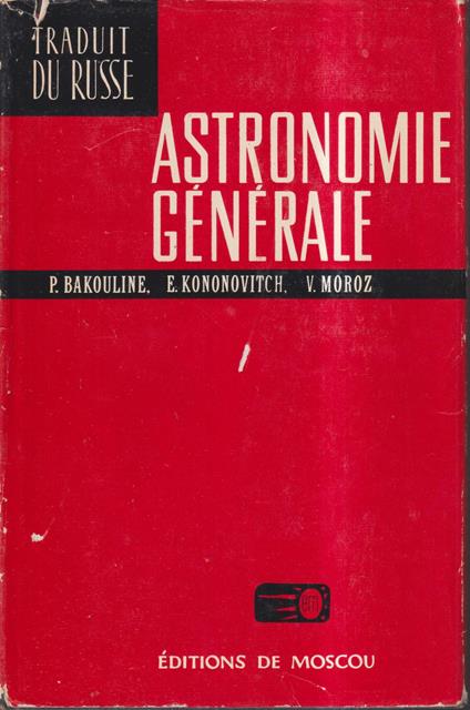 Astronomie Générale - copertina