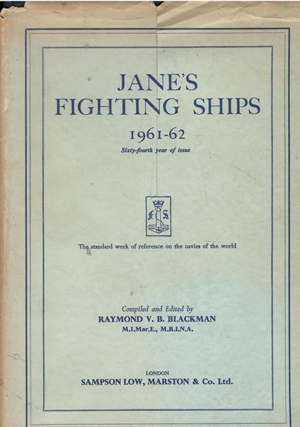 JANès fighting ships 1961-62 - copertina