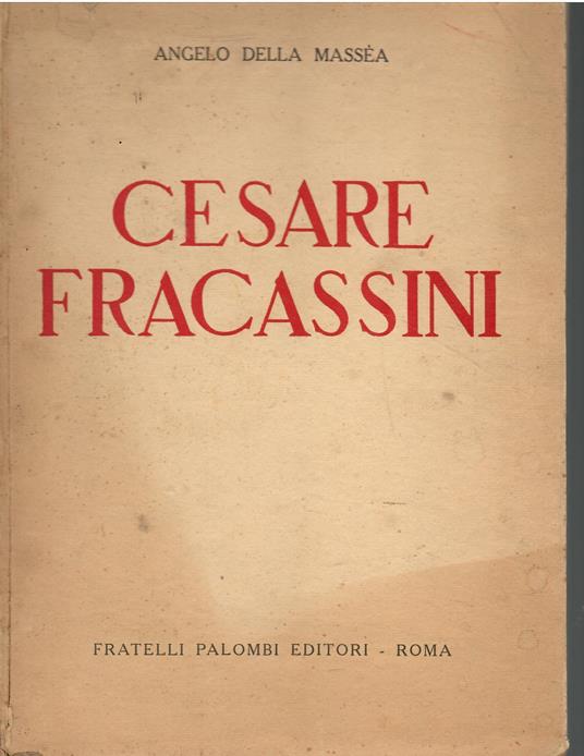 Cesare Fracassini - copertina