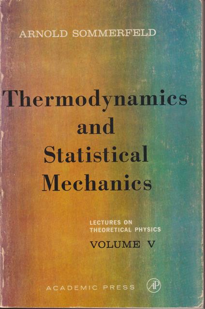 Lectures on Theoretical Physics, Volume V: Thermodynamics and Statistical Mechanics: 005 - copertina