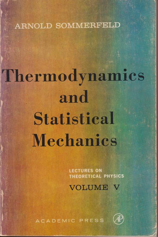 Lectures on Theoretical Physics, Volume V: Thermodynamics and Statistical Mechanics: 005 - copertina
