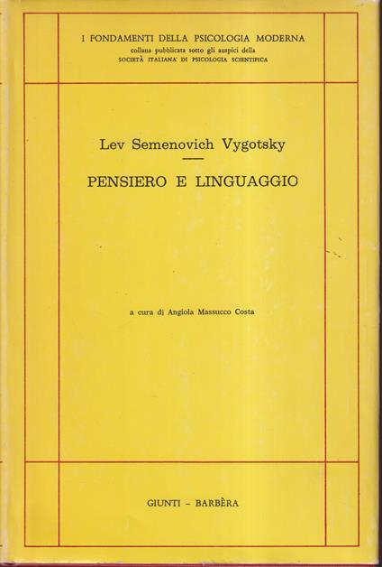 Pensiero e linguaggio - copertina