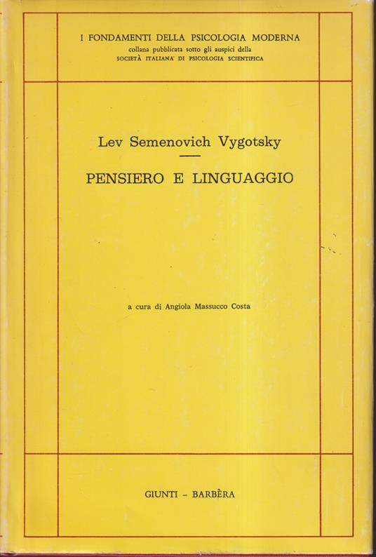 Pensiero e linguaggio - copertina