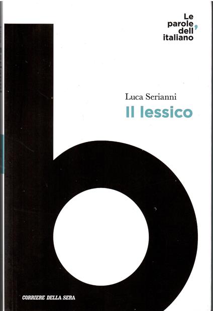 Il lessico - Luca Serianni - copertina