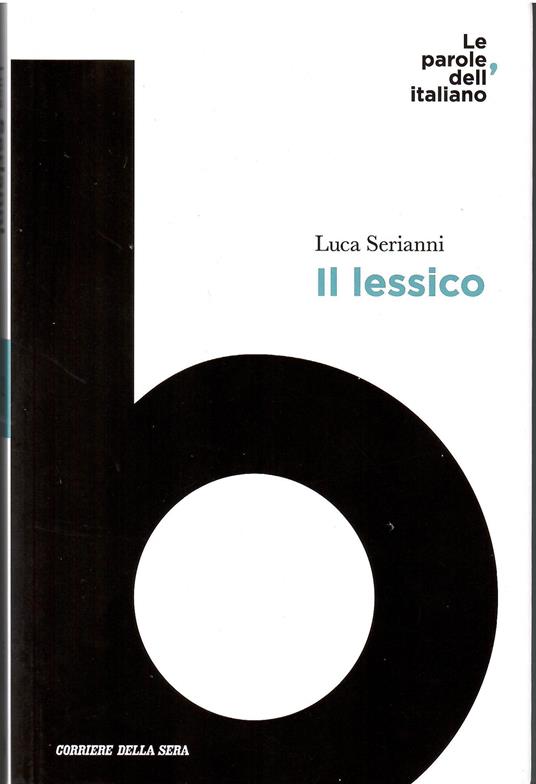 Il lessico - Luca Serianni - copertina