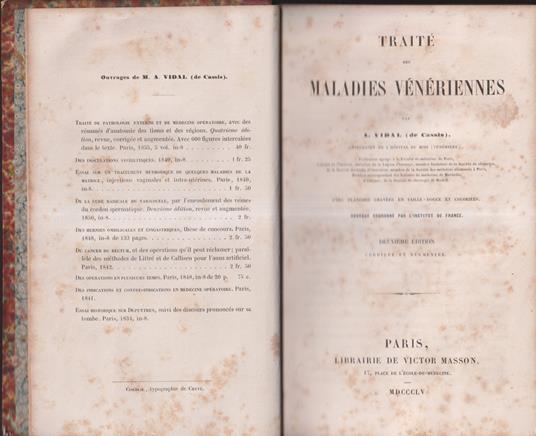 Traité des Maladies Vénériennes - copertina