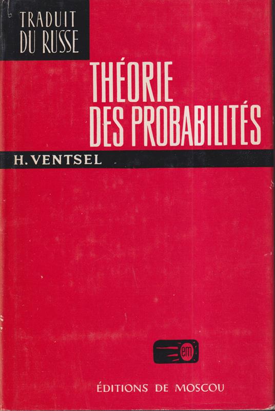 Theorie des probabilites - copertina