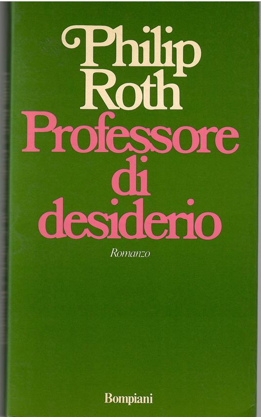 Professore di desiderio - copertina