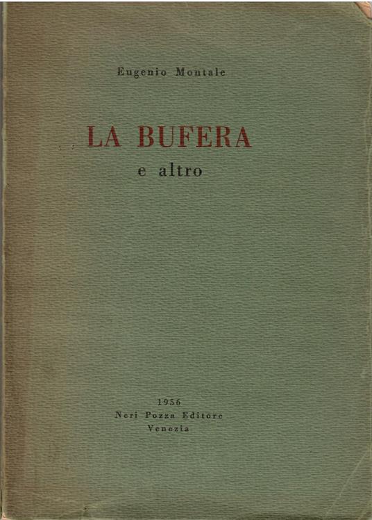 La bufera e altro - copertina