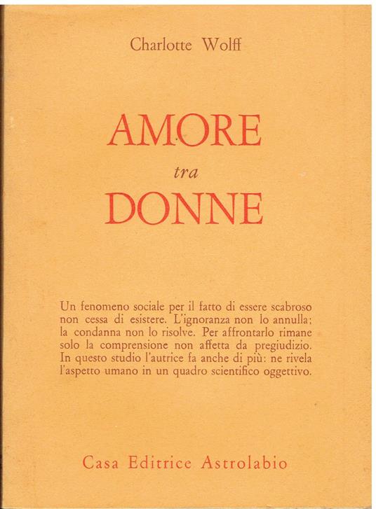 Amore tra donne - copertina