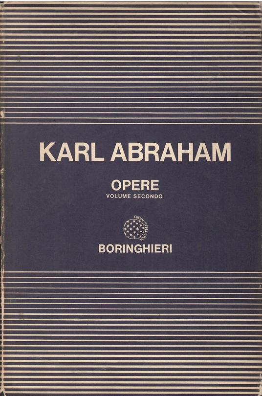 OPERE Volume 2 - Karl Abraham - copertina