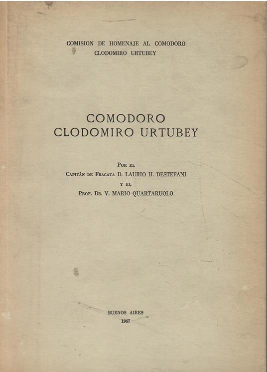 Comodoro Clodomiro Urtubey - copertina