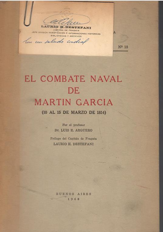 El combate naval de Martín García - copertina