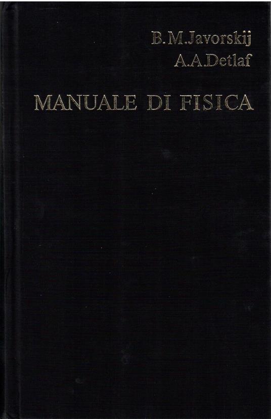Manuale di fisica - copertina