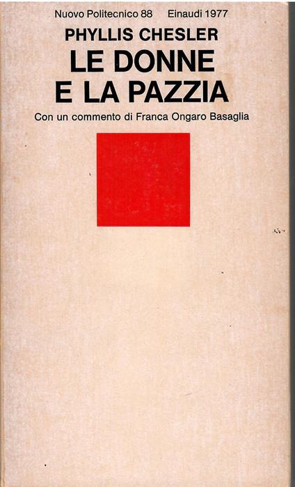 Le donne e la pazzia - Phyllis Chesler - copertina
