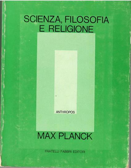 Scienza, filosofia e religione - copertina