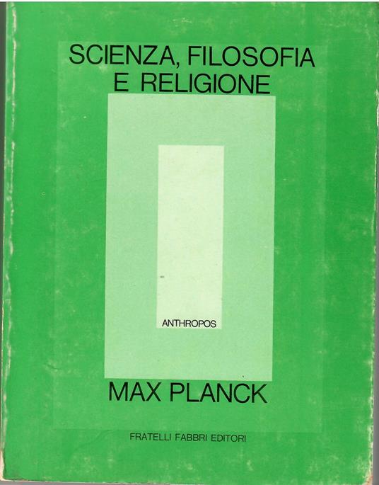 Scienza, filosofia e religione - copertina