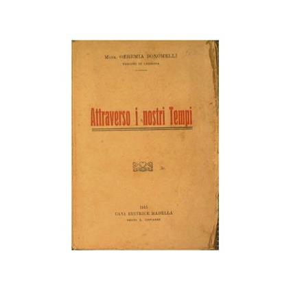 Attraverso i nostri tempi - copertina