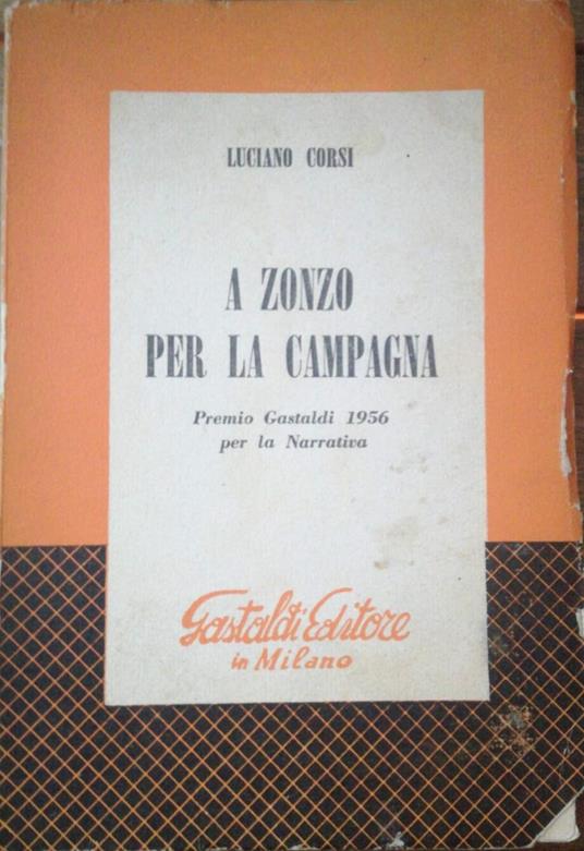 A zonzo per la campagna - Premio Gastaldi 1956 per la Narrativa - copertina
