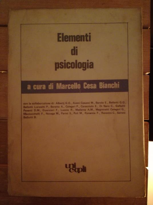 Elementi Di Psicologia - copertina