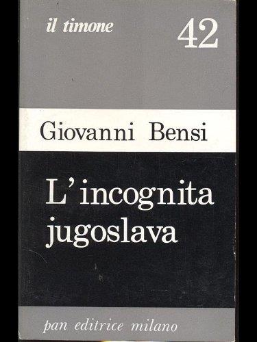 L' incognita jugoslava - copertina
