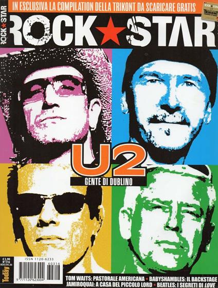 Rock Star 2006 - U 2 Gente di Dublino - Tom Waits - Beatles - Jamiroquai - copertina