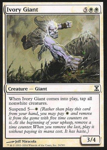 Magic The Gathering - Ivory Giant - Gigante D'Avorio - Time Spiral - copertina