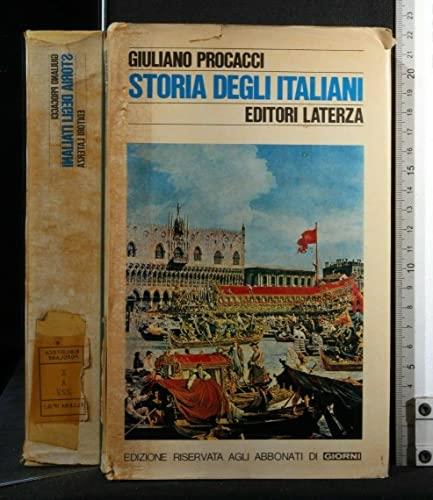 Storia degli italiani - copertina