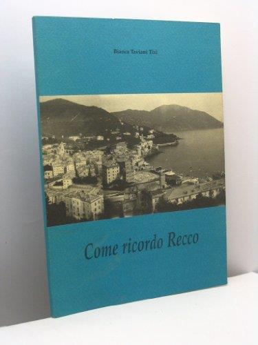 Come ricordo Recco - copertina