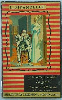 J 7496 Libro Maschere Nude Di L. Pirandello Il Berretto A Sonagli La Giara Il.. - copertina