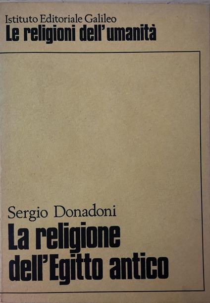 La Religione Dell'Egitto Antico - copertina