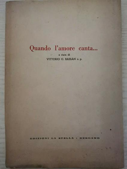 Quando l'amore canta.. - copertina