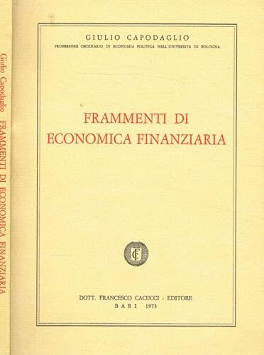 Frammenti di economia finanziaria - Pag. 183 - copertina