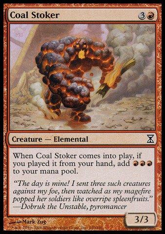 Magic The Gathering - Coal Stoker - Fuochista Carbonaio - Time Spiral - copertina