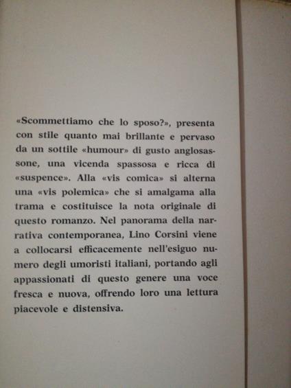 Scommettiamo che lo sposo ? - copertina