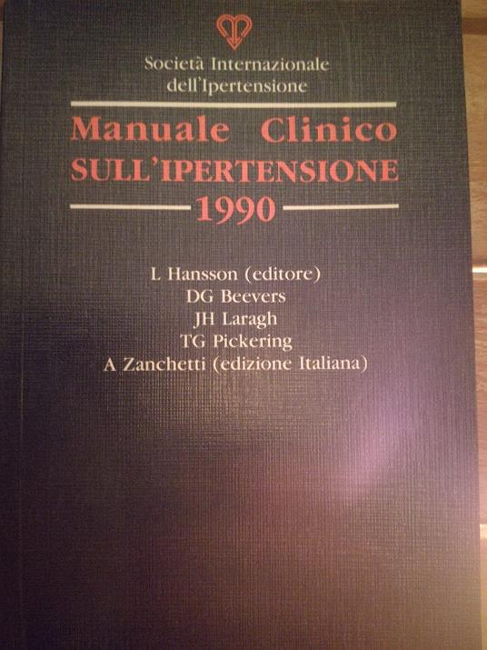 Manuale clinico sull'ipertensione 1990 - copertina