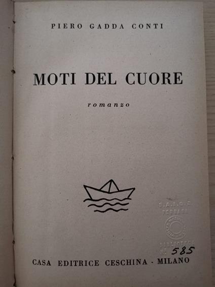 Moti Del Cuore. Romanzo - copertina