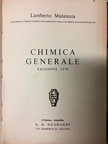 Principi di chimica generale con esercizi - copertina